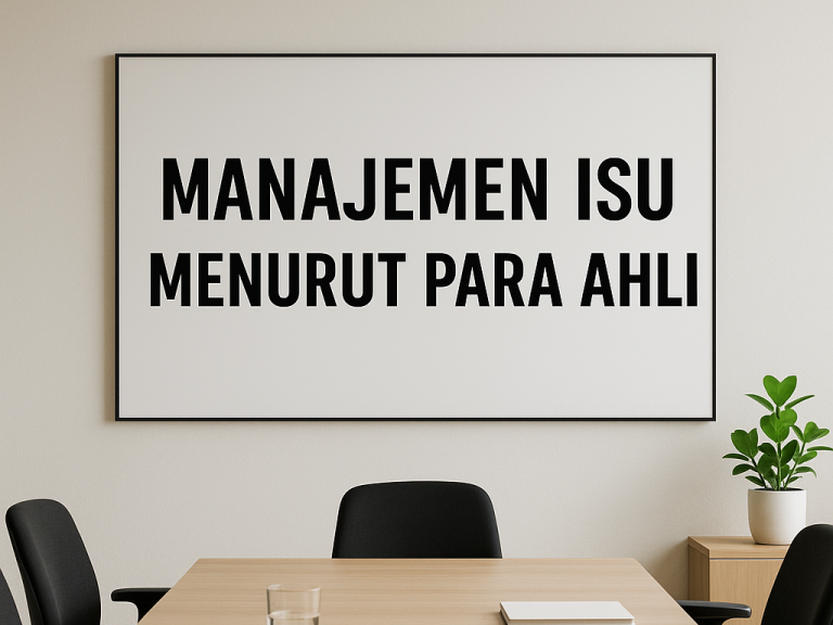 Manajemen Isu Menurut Para Ahli