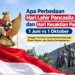 Apa Perbedaan Hari Lahir Pancasila dan Hari Kesaktian Pancasila