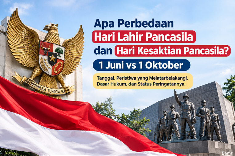 Apa Perbedaan Hari Lahir Pancasila dan Hari Kesaktian Pancasila